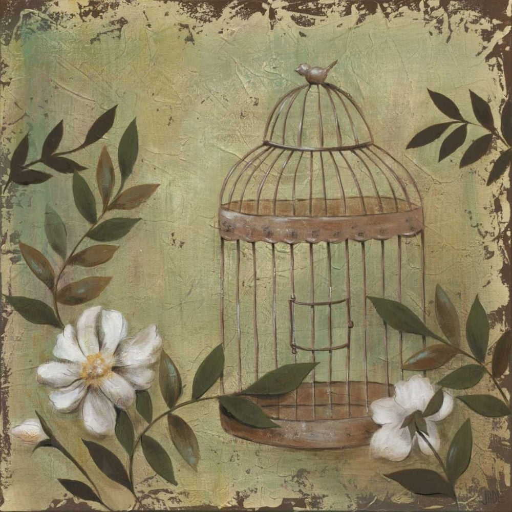 Decorative Bird Cage I Poster Print - Jade Reynolds-VARPDX78305D Image 1