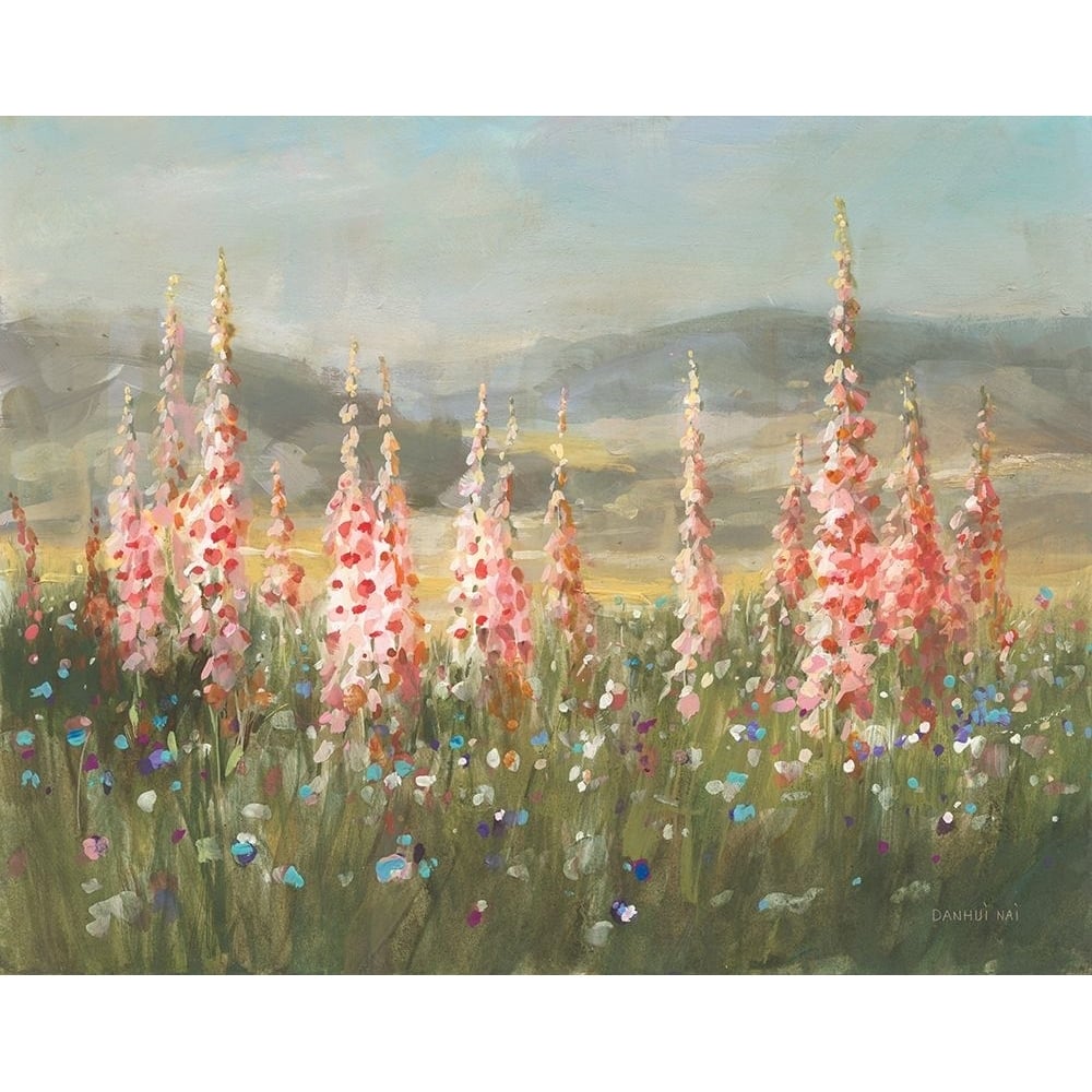 Wild Foxglove Meadow Poster Print - Danhui Nai-VARPDX78552 Image 1