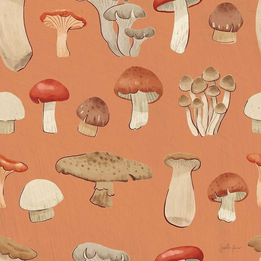 Mushroom Madness Pattern IIIB Poster Print - Janelle Penner-VARPDX78576 Image 1