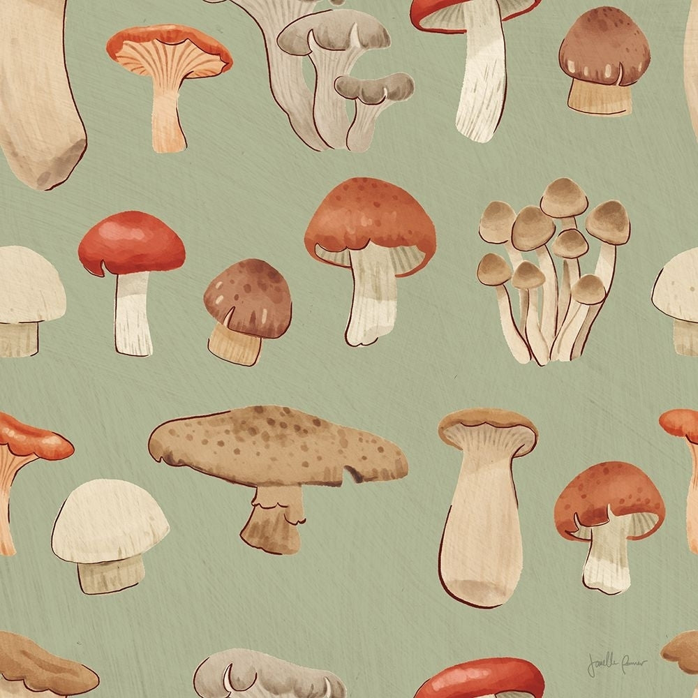 Mushroom Madness Pattern IIID Poster Print - Janelle Penner-VARPDX78578 Image 1