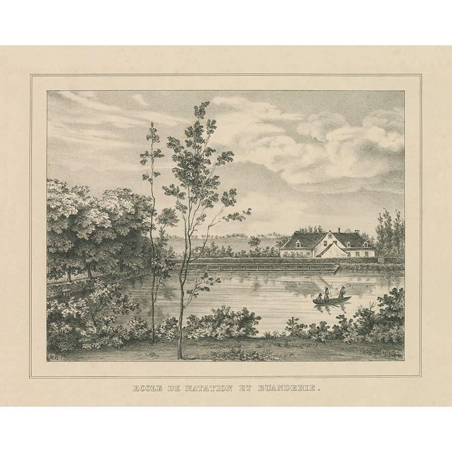 French Park Etching I Poster Print - Wild Apple Portfolio-VARPDX78745 Image 1