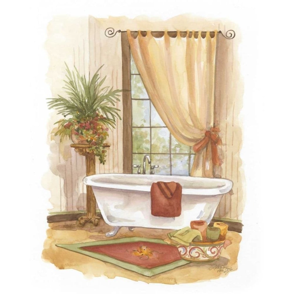 Watercolor Bath in Spice II Poster Print - Dijk Jerianne Van-VARPDX78752D Image 1