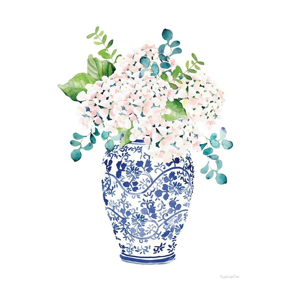 Chinoiserie Hydrangea II Blush Poster Print - Mercedes Lopez Charro-VARPDX79046 Image 1