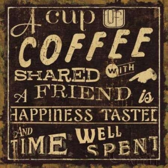 Coffee Quote I Poster Print by Pela Studio-VARPDX8008 Image 1