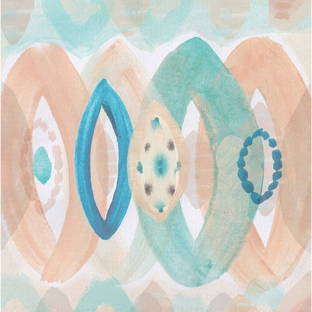 Peach Blue Ellipses by Flora Kouta-VARPDX80279 Image 1