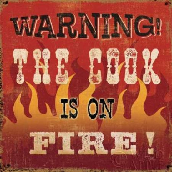 The Cook is on Fire Poster Print by Pela Studio-VARPDX8092 Image 1