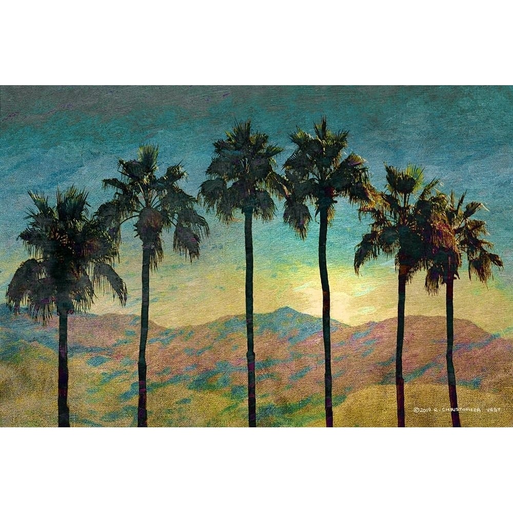 Row of Palms Pastel by Christopher Vest-VARPDX81173 Image 1