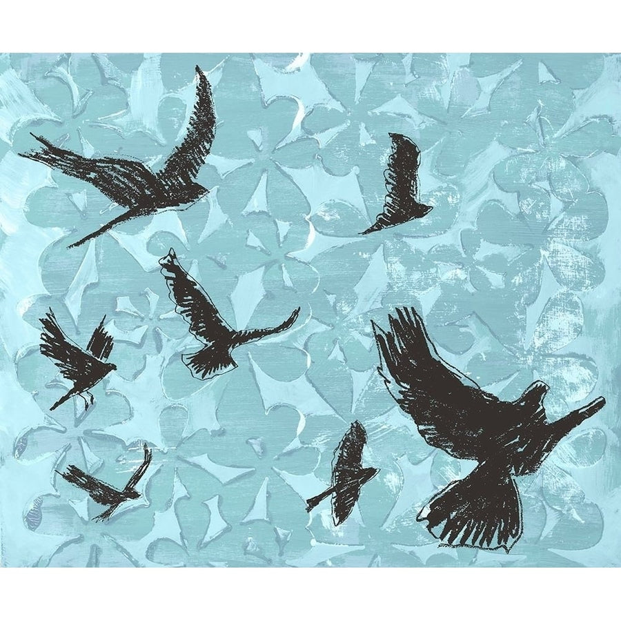 Birds on Light Blue by Elizabeth St Hilaire-VARPDX81221 Image 1