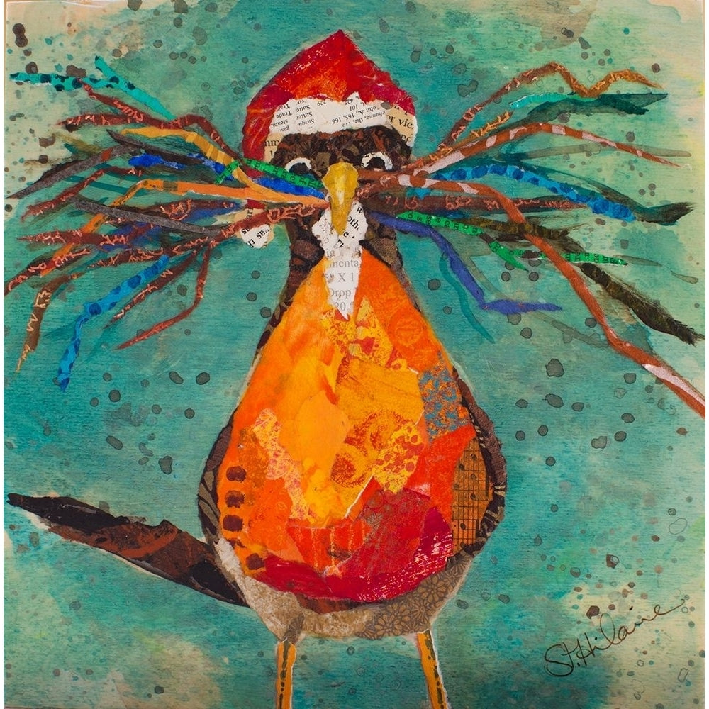 Curious Santa Bird by Elizabeth St Hilaire-VARPDX81234 Image 1