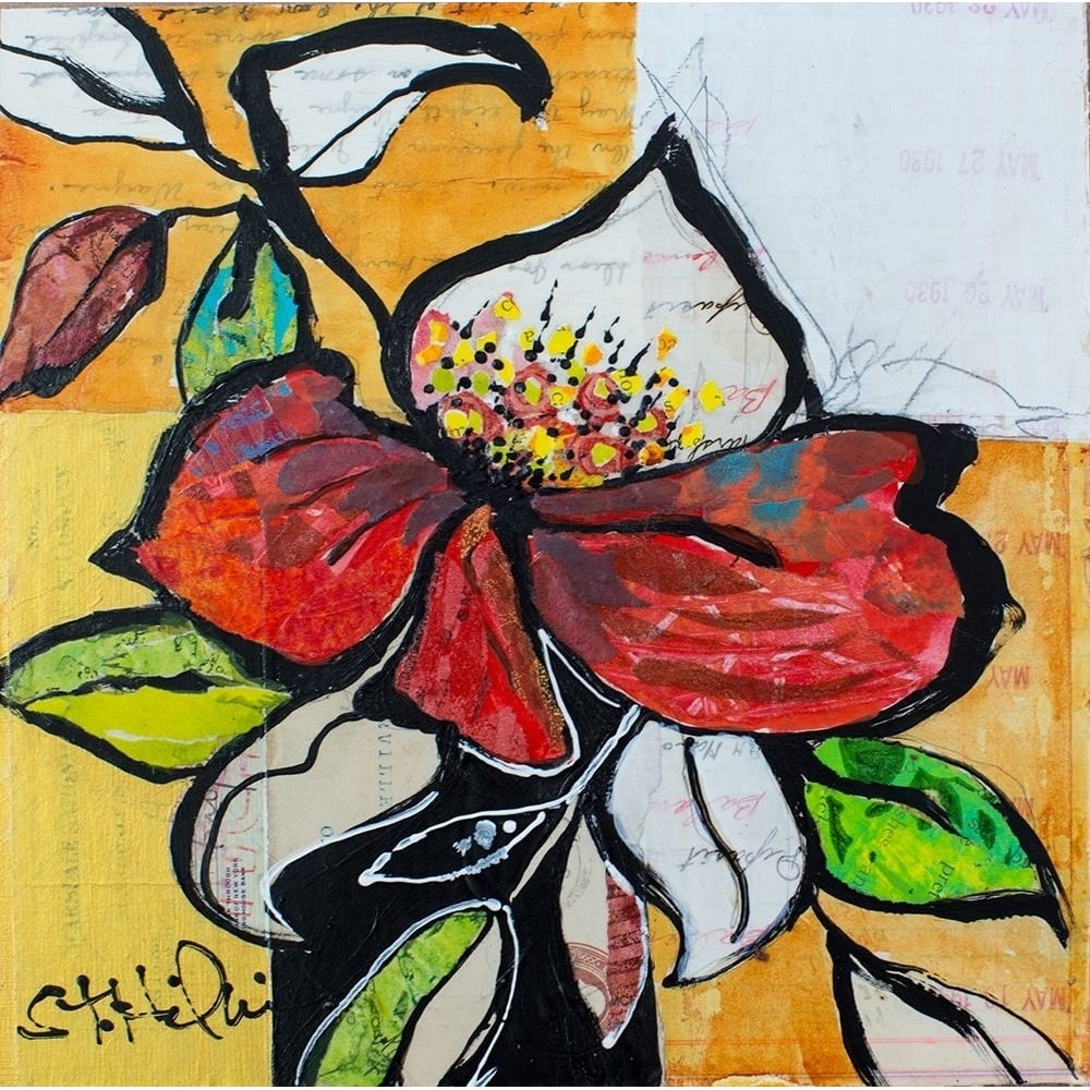 Red Floral Study by Elizabeth St Hilaire-VARPDX81241 Image 1