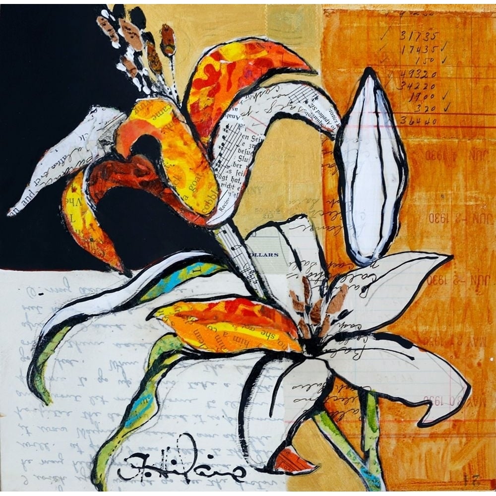 Lily Floral Study by Elizabeth St Hilaire-VARPDX81242 Image 1