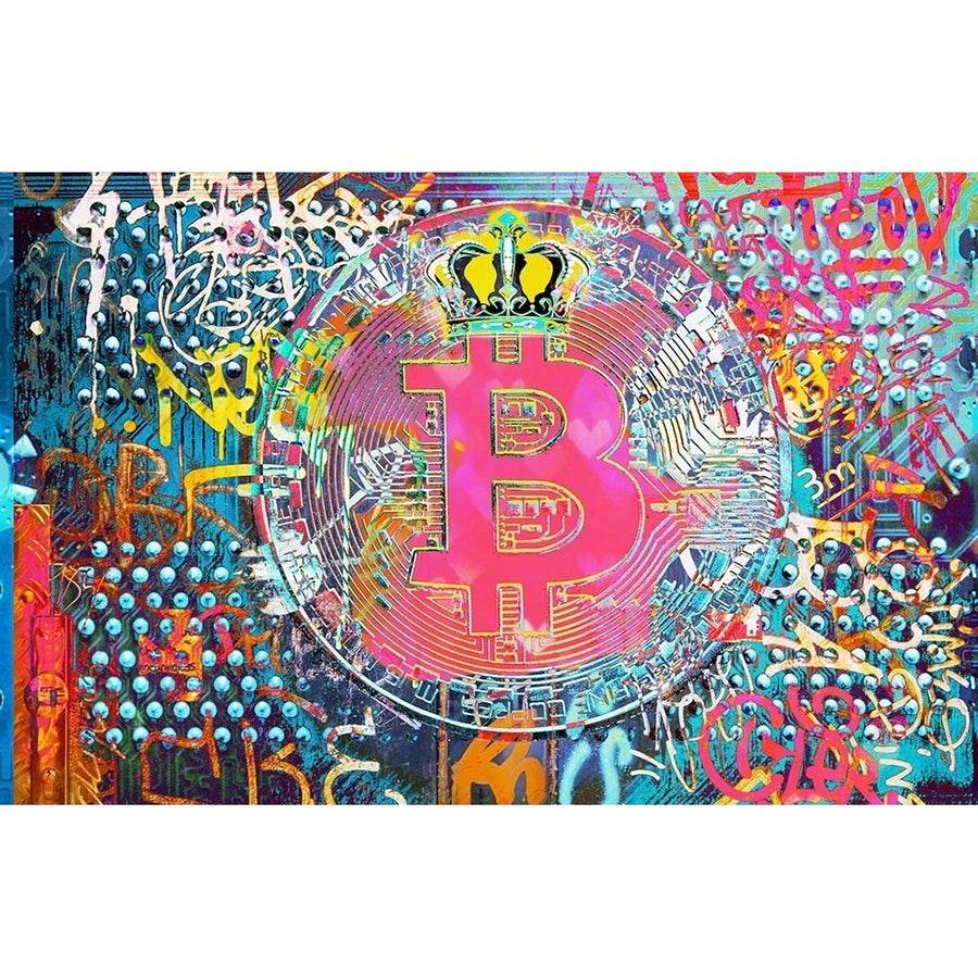 Bitcoin Graffiti Art VIII by Irena Orlov-VARPDX81608 Image 1