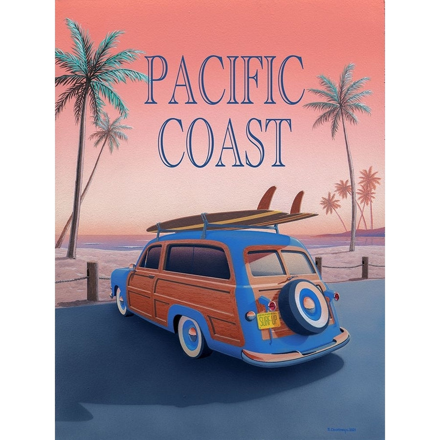 Pacific Coast with Text Poster Print - Richard Courtney-VARPDX81827 Image 1