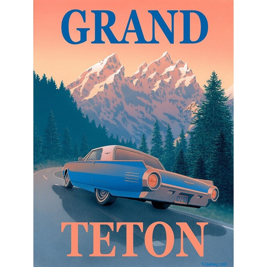 Grand Teton with Text Poster Print - Richard Courtney-VARPDX81829 Image 1