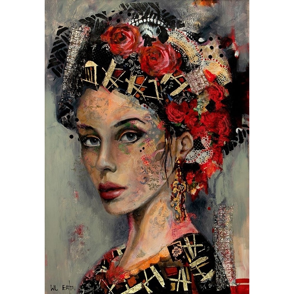 Spanish Lady with Flowers Poster Print - Winnie Eaton-VARPDX81900 Image 1