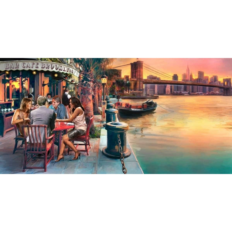 Brooklyn Cafe Poster Print by Michael Tarin-VARPDX82100 Image 1