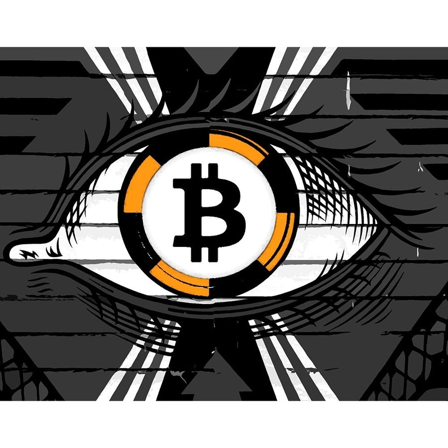 Bitcoin in the Eye Poster Print - Karen Smith-VARPDX82315 Image 1