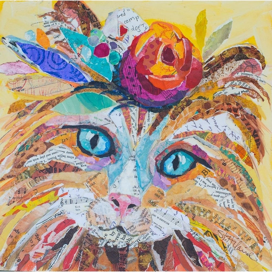 Floral Cat II Poster Print - Elizabeth St Hilaire-VARPDX82624 Image 1