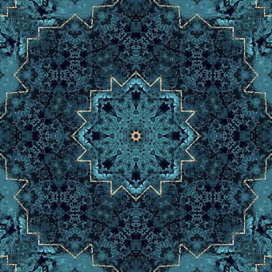 Gold Teal Tile II Poster Print - Andrea Haase-VARPDX83048 Image 1