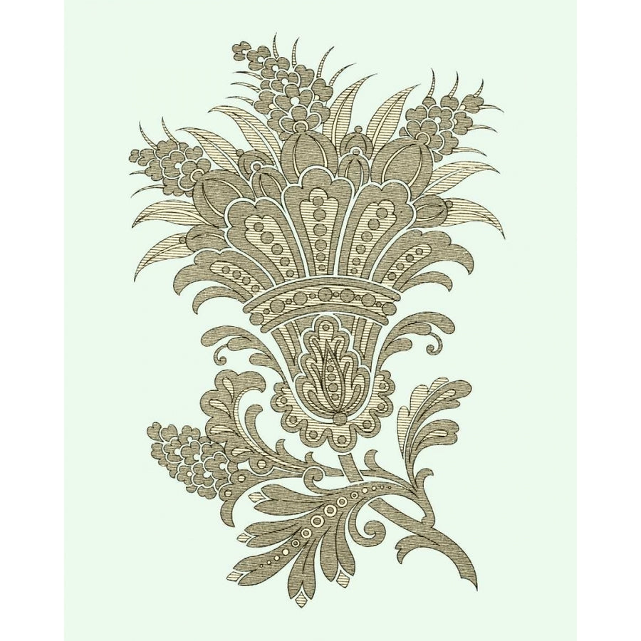 Celadon Floral Motif I Poster Print - Studio Vision-VARPDX83088Z Image 1