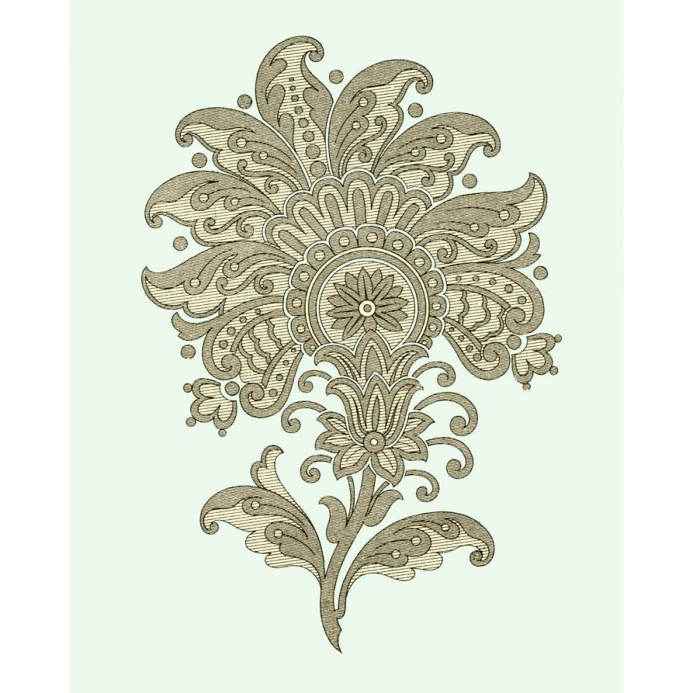 Celadon Floral Motif III Poster Print - Studio Vision-VARPDX83090Z Image 1