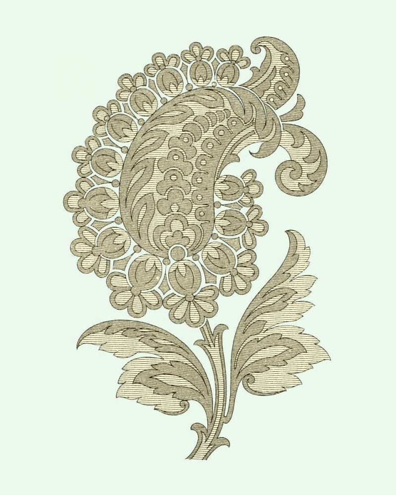 Celadon Floral Motif II Poster Print - Studio Vision-VARPDX83089Z Image 1