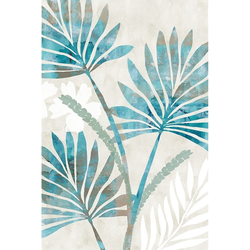 Ocean Blue Palms Poster Print - Flora Kouta-VARPDX83344 Image 1