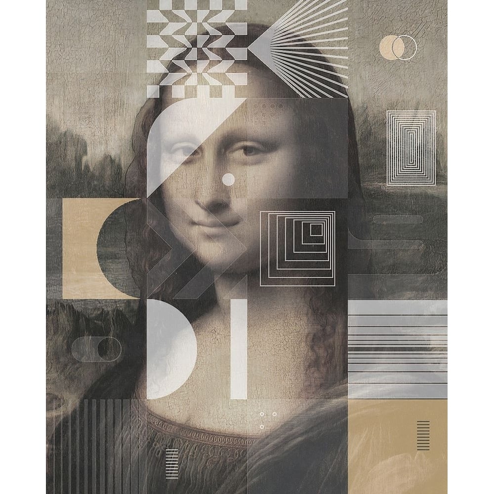 Mona Lisa by Leonardo Da Vinci With a Touch of Modern Poster Print - Irena Orlov-VARPDX83664 Image 1