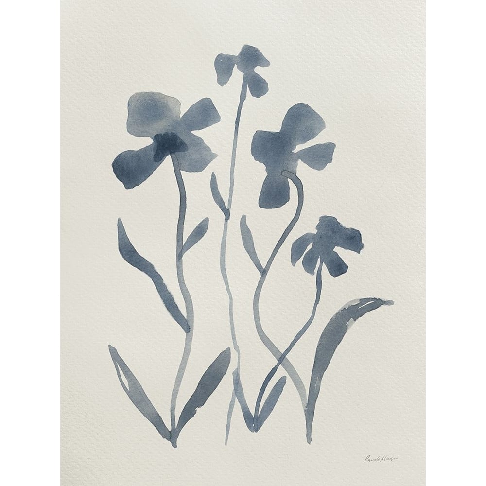 Blue Florals II Poster Print - Pamela Munger-VARPDX84127 Image 1