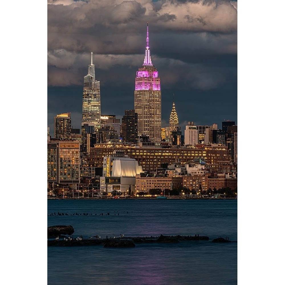 Empire State Building at Sunset Poster Print - Franklin Kearney-VARPDX84288 Image 1