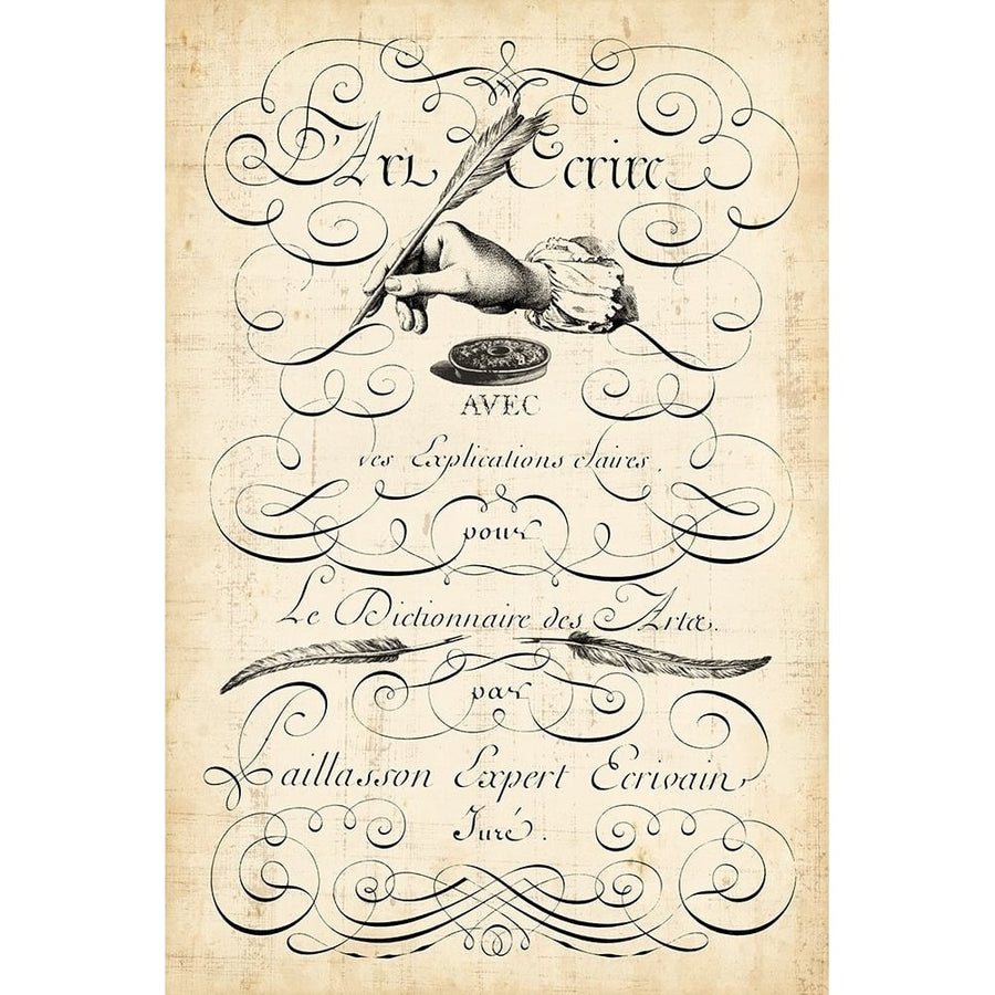 The Art of Penmanship Poster Print - Studio Vision-VARPDX84395Z Image 1