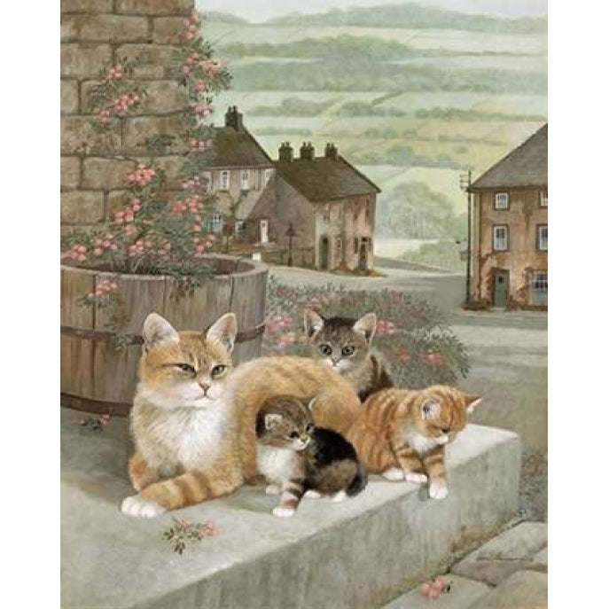 Tea Rose Playtime Poster Print by Ruane Manning-VARPDX8507E Image 1