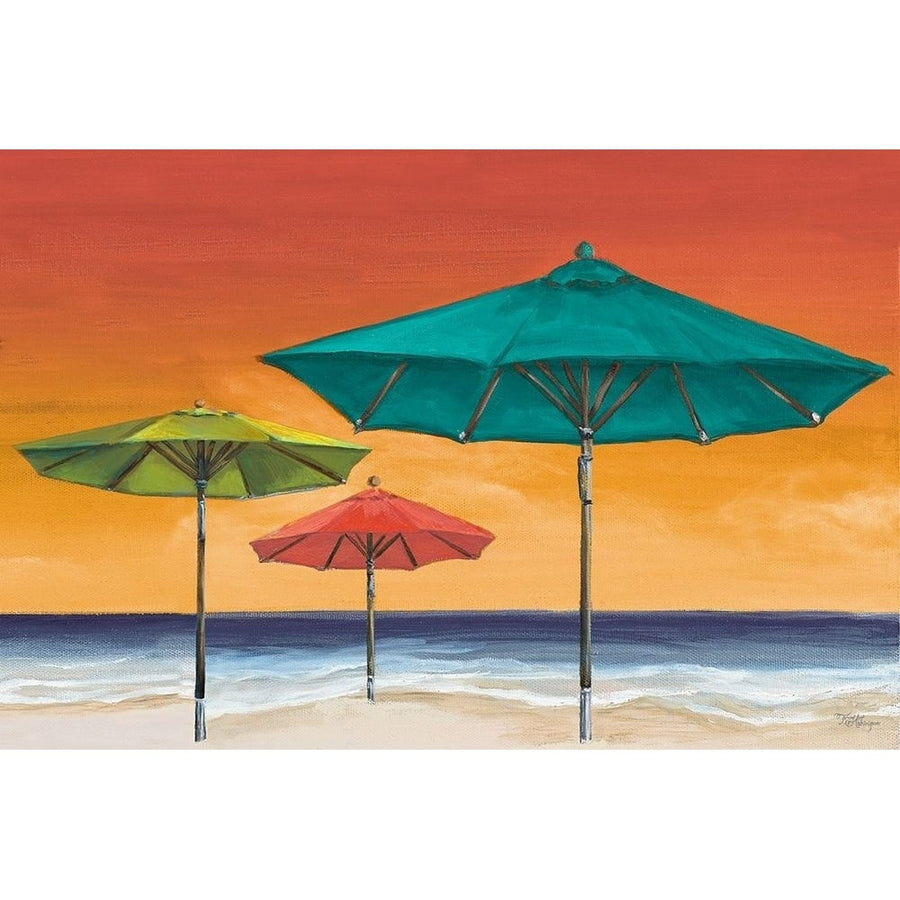 Tropical Umbrellas II Poster Print by Tiffany Hakimipour-VARPDX8524A Image 1