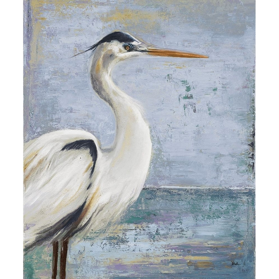 Blue Heron on Blue I Poster Print by Patricia Pinto-VARPDX8539M Image 1