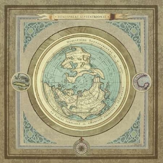 North and South Maps I Poster Print by Elizabeth Medley-VARPDX8564L Image 2