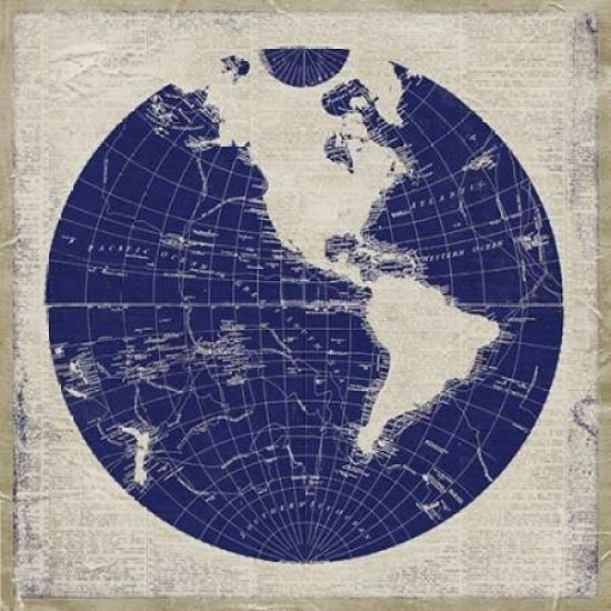 Blueprint Map I Poster Print by Elizabeth Medley-VARPDX8564Q Image 2