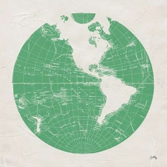 Green Globe I Poster Print by Elizabeth Medley-VARPDX8564S Image 1