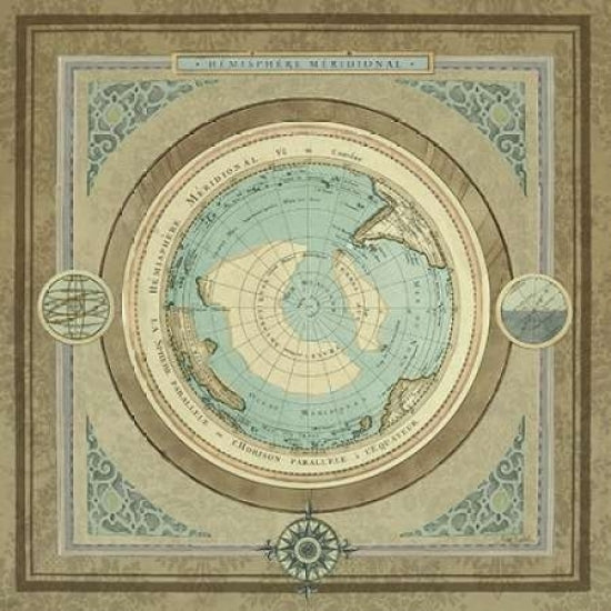 North and South Map II Poster Print by Elizabeth Medley-VARPDX8565L Image 2