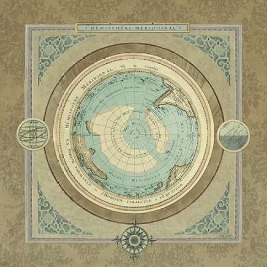 North and South Maps II Poster Print by Elizabeth Medley-VARPDX8565R Image 2