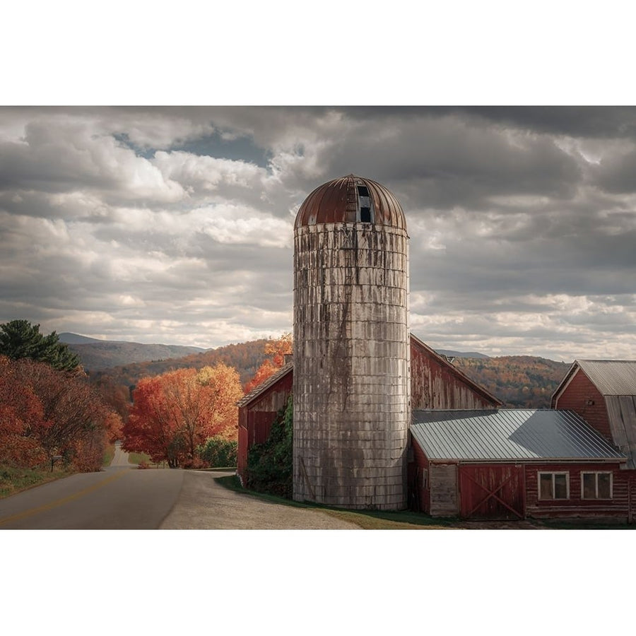 Down a Country Road in Autumn Poster Print - Don Schwartz-VARPDX85912 Image 1