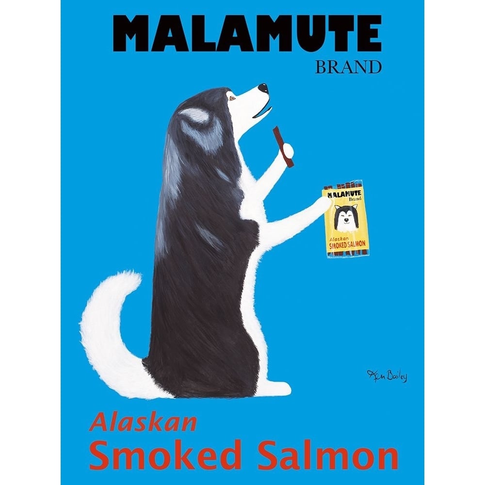 Malamute Salmon Poster Print - Ken Bailey-VARPDX86030 Image 1