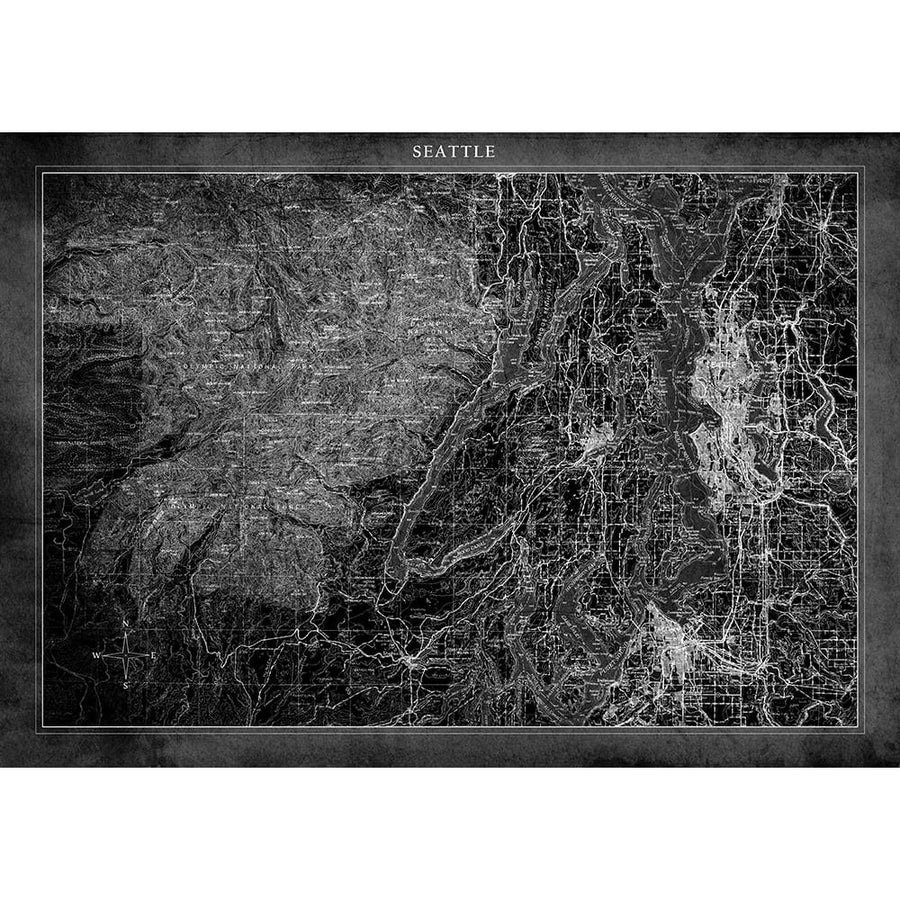 Seattlei?_Map A Poster Print - ArtLab GI-VARPDX86080 Image 1