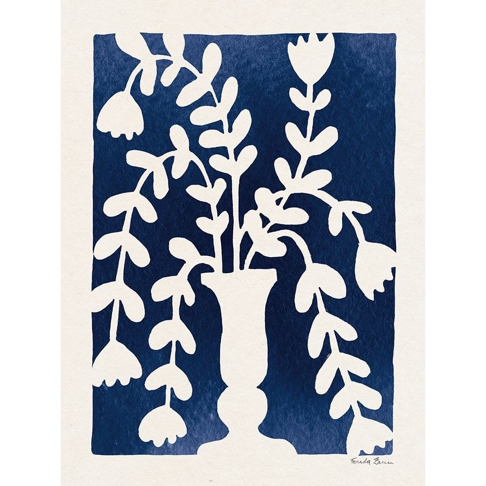 Blooming Blue I Poster Print - Farida Zaman-VARPDX86264 Image 1