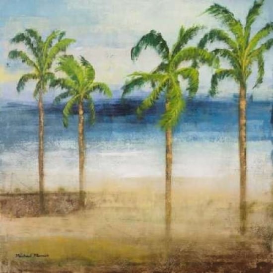 Ocean Palms I Poster Print by Michael Marcon-VARPDX8635 Image 1