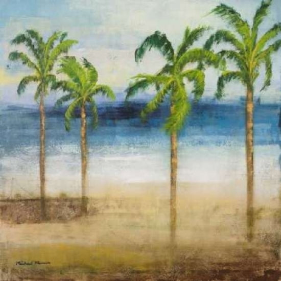 Ocean Palms I Poster Print by Michael Marcon-VARPDX8635 Image 2