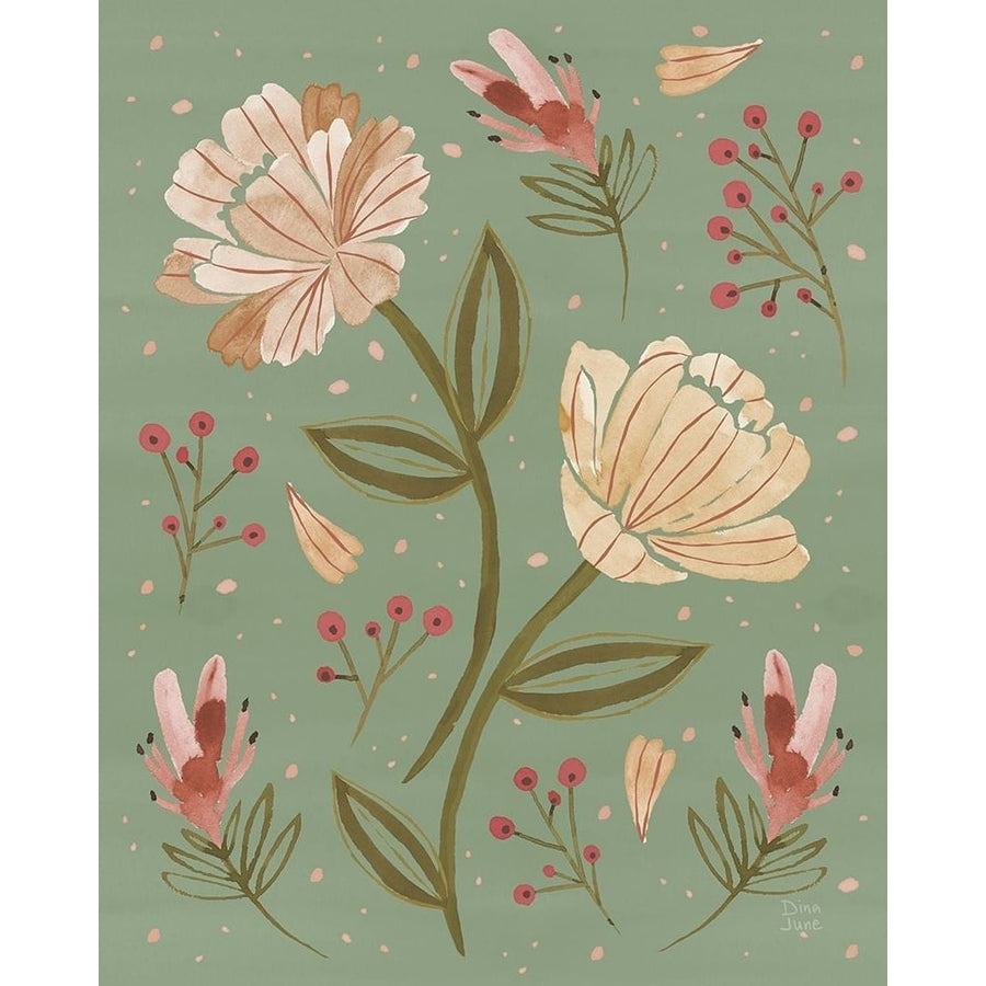 Floralscape V Neutral Poster Print - Dina June-VARPDX86563 Image 1