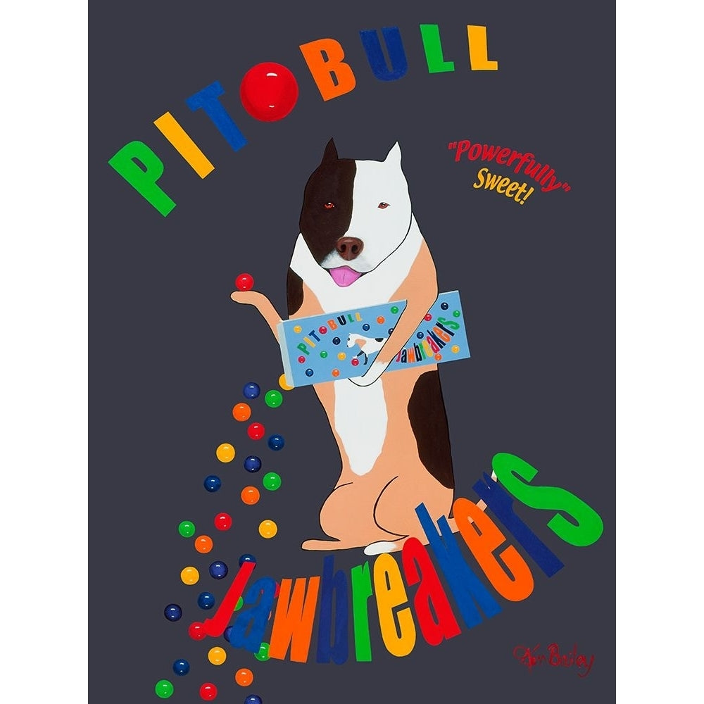 Pit Bull Jawbreakers Poster Print - Ken Bailey-VARPDX86834 Image 1