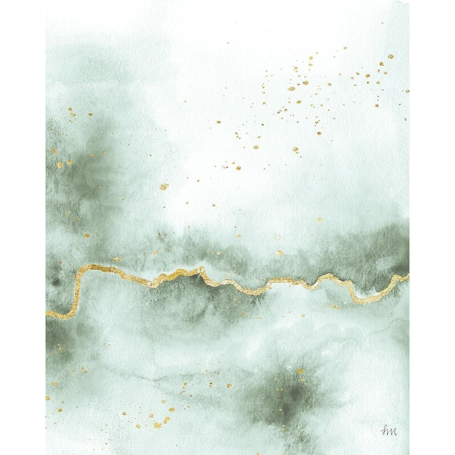 Sea Flow with Gold III Poster Print - Laura Marshall-VARPDX86932 Image 1