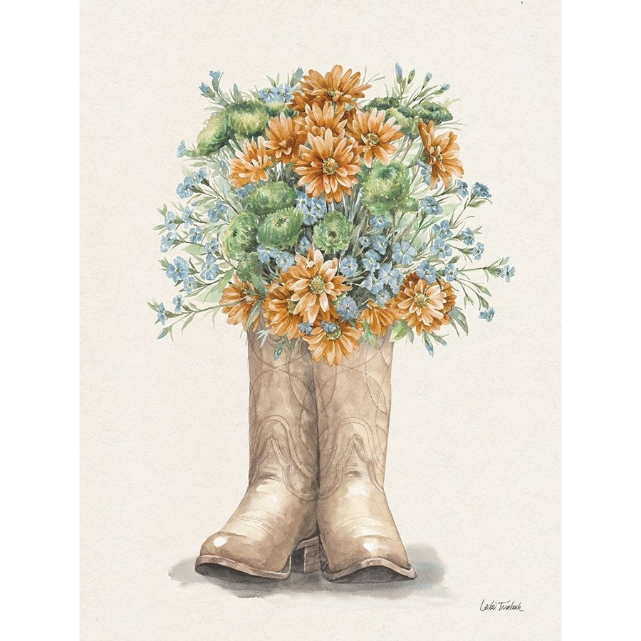 Wildflower Western II Cream Poster Print - Leslie Trimbach-VARPDX87259 Image 1