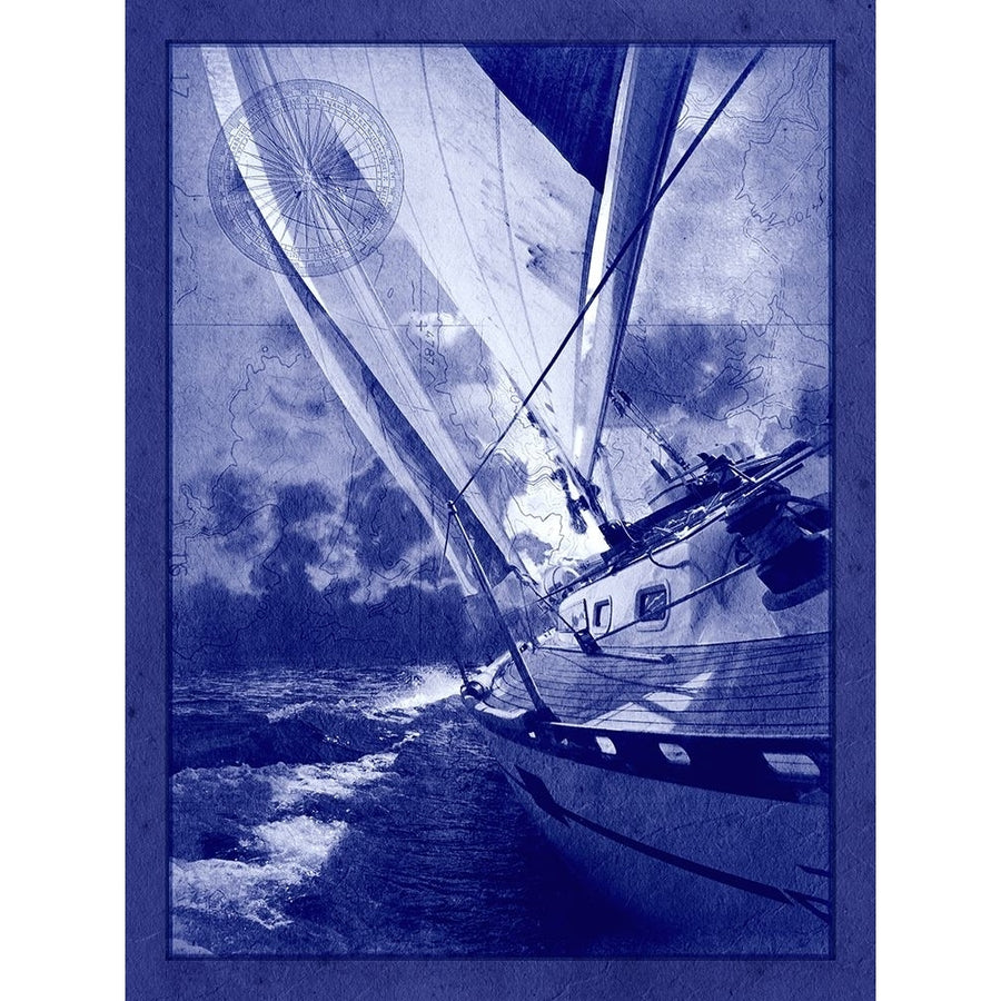 Sailing in Cyanotype A Poster Print - ArtLab GI-VARPDX87527 Image 1